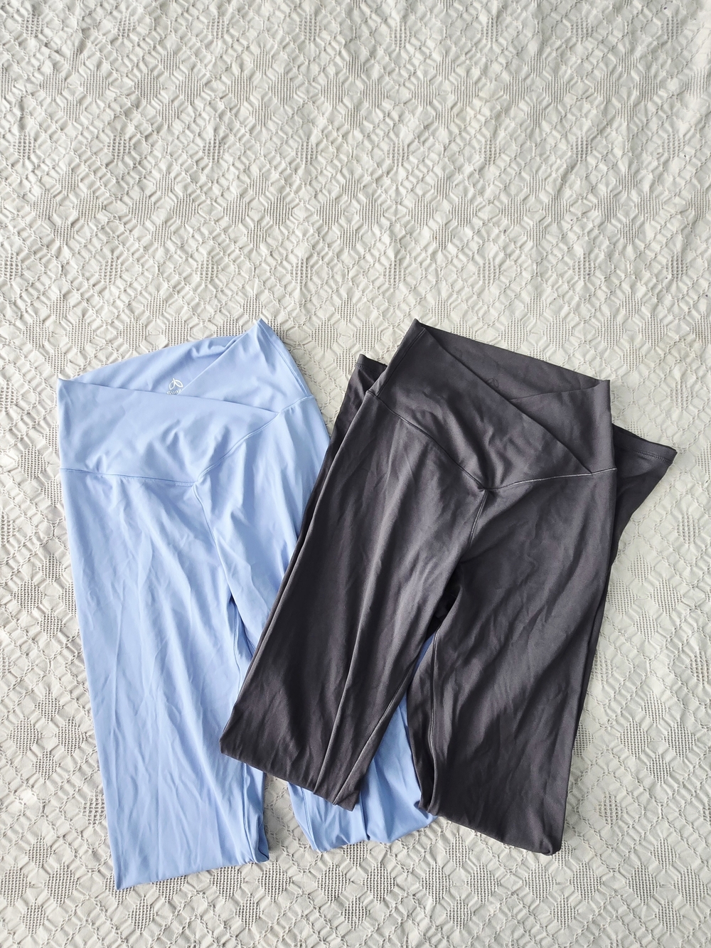 Crossover Waist Flare Leggings